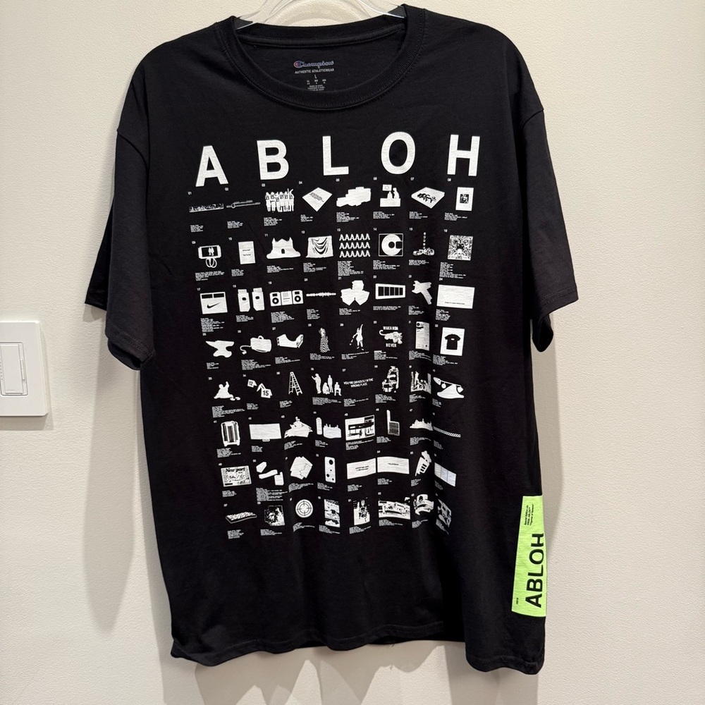 NWOT- Off-White Virgil Abloh 2021 Collection Graphic T-Shirt Figures of Speech L